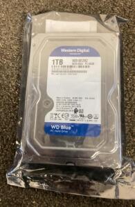 Western Digital WD Blue 1TB 3.5" SATA 6Gb/s 5400RPM HDD WD10EZRZ Desktop Hard Drive- Unopened