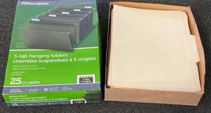 Office Depot Letter Size Manila File Folders, 1/3 Cut Tabs, 25 Count, Standard 11-pt Stock