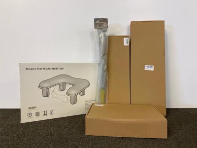 Roname Nail Arm Rest Kit, Witvalism 5lb Flower Drying Silica Gel Crystals, MOM Display Box, Duster And More