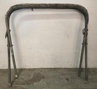 Folding Steel Auto Body Panel Stand, Approx 40"x27"x33", 350 lb Capacity, Padded Top
