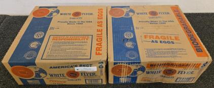 White Flyer Orange Top Biodegradable Clay Targets, 180ct, Made in USA (2 Boxes)
