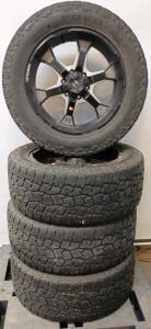 (4) Hostile 20x9 Wheels Toyo Open Country A/T 275/55R20 Black Machined Face