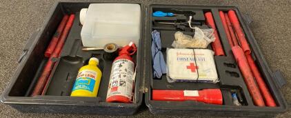 Safari Automotive Emergency Roadside Kit, Flares, First Aid, Fire Extinguisher, Tools