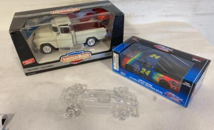 Crystal Formula 1 Race Car Figurine Presidents Club 1993 Clear Glass Collectible, 8 Inch
