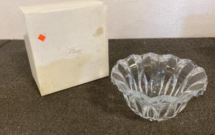 Durand Calliope 10" Lead Crystal Bowl, Style #94 55394, Made in France, Original Box