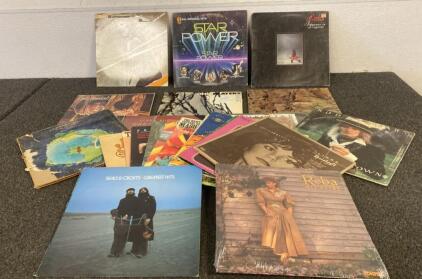 Mixed Lot of (20+)Vintage LP Records: Seals & Crofts, Reba McEntire, Rod Stewart, and More