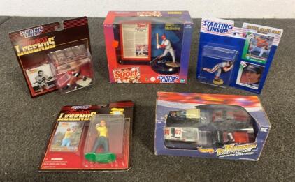 Starting Lineup Sport & Timeless Legends Figures: McGwire, Louis, Mussina, Palmer + Hot Wheels Thunder Trucks