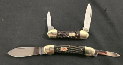 Robi Klaas Hand Crafted Mini-Canoe Pocket Knives, Solingen, 2-Blade Canoe Pattern, Germany