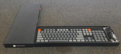 Keychron K1 Full-Size Mechanical Keyboard, RGB Backlit, Low Profile, USB-C/Bluetooth