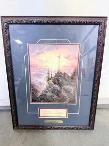 Thomas Kinkade "Sunrise" Framed Lithograph, 22"x26", Certificate of Authenticity, 2000