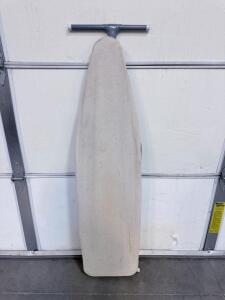 Folding Standard Ironing Board, 54"x15", Grey Frame, Stained Cover, Cotton Surface