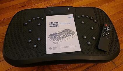 AKV Fitness Plate FR-78 Vibration Exercise Machine, Remote, Bands, Manual, Box