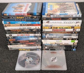 Large Mixed Lot: 30 DVDs/Blu-rays Including TV Seasons, Robocop, Ghostbusters, Wii Fit Game