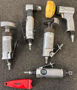 Blue-Point Die Grinders AT155 AT150B, Chicago Pneumatic CP879 Drill, Craftsman, Accessories Lot