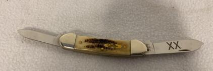 Case XX Stockman Pocket Knife, Genuine Stag Handle, 2 Blades, USA