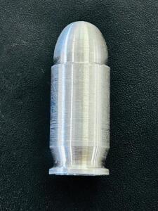 1 Troy Oz .999 Fine Silver Bullet Shape Novelty Round &ndash; Stamped AG, T, Highly Polished