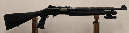 Stevens 320 12 Gauge Tactical Pump Shotgun, 18.5" Barrel, Picatinny Rails, Pistol Grip, 130675K