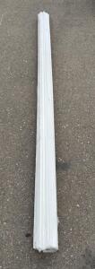 Colonial Casing 2355, White Vinyl, 8 ft Length, 10 Pieces, Made in USA, UPC 0233508005