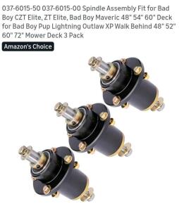 Spindle Assembly Fit for Bad Boy CZT Elite, ZT Elite, Bad Boy Maveric 48" 54" 60" Deck for Bad Boy Pup Lightning Outlaw XP Walk Behind 48" 52" 60" 72" Mower Deck 3 Pack- KAX Engine Air Filter, CA12779 Replacement for Chevrolet Silverado 2500 HD 2020-2023,