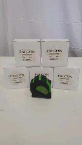 Falcon Tools Standard Series Tape Measure, 16 ft, Model FA5468/54664FL, Set of 5 New Boxed