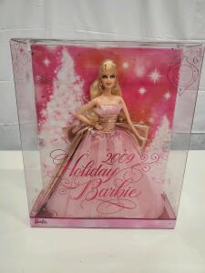 2009 Holiday Barbie 50th Anniversary Collector Doll Mattel, Sealed, Pink Gown, 11.5", Boxed