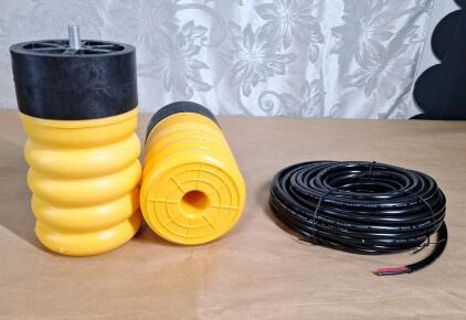 (1) Set Of (2) 313-54 Rear Air Helper Spring Kit / For Dodge RAM ProMaster 1500 2500 3500 & (1) 50-Foot Roll Of 14 Guage, 2-Conductor Stranded, 12V Low Voltage Wire