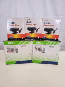 SGD-580 Auto Heater Fan, 150W, 12V, Black, Portable Car Defroster And More