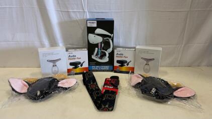 D'Addario Sun and Moon Woven Guitar Strap, 2" Wide, Adjustable 35&ndash;59.5", Black/Multicolor, PS5 VR Dual Charging Stand & More