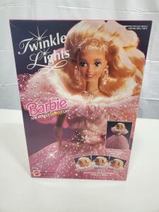 Mattel Twinkle Lights Barbie Doll 13909, 1994, Glowing Dress, Original Box, 11.5 in