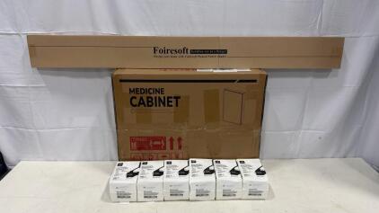 Medline PR21408C Gauze Sponges, Medicine Cabinet, Foiresoft Pleated Shade, Mixed Lot