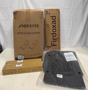 AOFEITE Chaise Lounge Cushion Red 80"x21"x6" Replacement Pad, New in Box & More