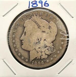 1896-O Morgan Silver Dollar $1, New Orleans Mint, 90% Silver, Key Date Collector Coin