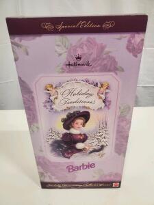 Hallmark Holiday Traditions Special Edition Barbie Doll, NRFB, 1996, Mattel, 11.5" in Box