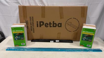 iPetba Portable Large Dog Car Ramp, 2 Wire-Tek Mole Eliminator Traps, KOEURW 24x36in Retriever Poster