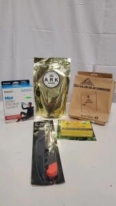 Sawyer Mini Water Filter, Red Rock 5 Gal Solar Shower, Fillet Knife, Seeds, Bite Kit Bundle