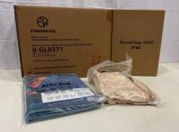 Famiware Glacier 12pc Dinnerware Set, Area Rugs, 16oz Plastic Containers&mdash;Home Essentials Lot