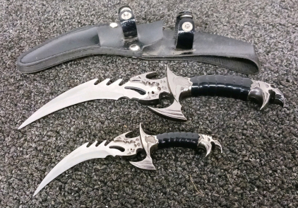 Pair of Decorative Knives with Sheath