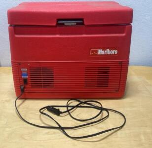 Marlboro Portable Electric Cooler 12V Car Fridge, Thermoelectric, 21 Quart, Red - Unable to Test