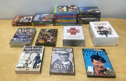 Massive Classic TV & John Wayne DVD Box Set Lot &ndash; M*A*S*H, Waltons, All in the Family, Full House and More
