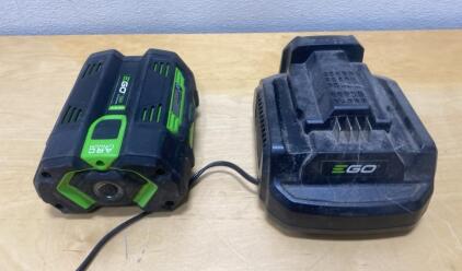 EGO 56V 2.5Ah ARC Lithium Battery with Standard Charger Kit for EGO Power+ Outdoor Tools - Powers On