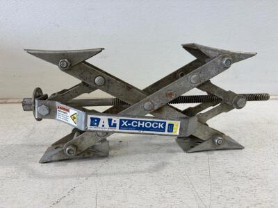 BAL X-Chock Wheel Stabilizer Model 28010 | Steel, Fits 1.5"-10" Tire Spacing, Zinc-Plated