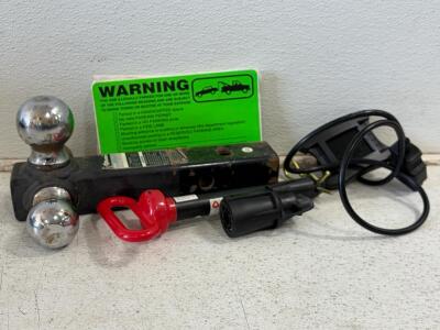 HaulMaster Triple Ball 2" Class IV Trailer Hitch. CountyLine Hitch Pin Grade 5. Wiring Adapters.