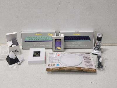 Tech Lot! Including: (1) Feit Electric Downlight, (2) HeyDay Keyboards, (1) HeyDay Mouse, & More!