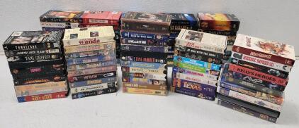 (102) Assorted Movie VHS Tapes Includes Pearl Harbor, AVP, Jurassic Park And More