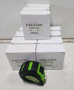 (12) Falcons Standard Series 16Ft Tape Measurers