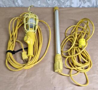 (1) 120V Drop Light & (1) 220V Drop Light