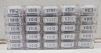 (25) Business Document Processing VOID Stock Rubber Stamps