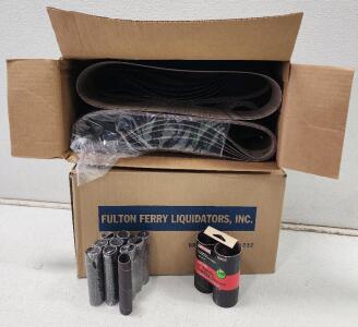 (21) Craftsman Sanding Sleeves And Assorted Sanding Belts