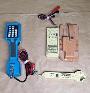 (1) Harris TS22 Linemans Test Set, (1) Model 600LS Tone Test Set & (1) 200B Inductive Amplifier