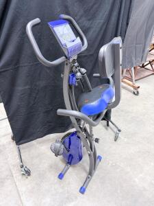 FitNation Flex Bike Ultra Folding Exercise Bike, Magnetic Resistance, Arm Bands, 300 lb Capacity